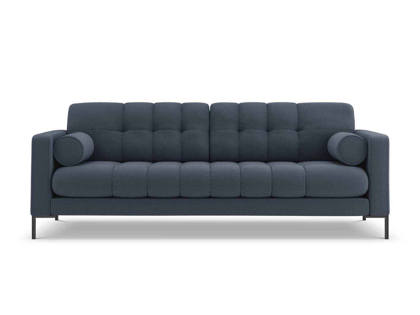 Sofa Cosmopolitan Design Bali 4S, tamsiai mėlyna/juoda kaina ir informacija | Sofos | pigu.lt