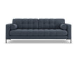 Sofa Cosmopolitan Design Bali 4S, tamsiai mėlyna/juoda kaina ir informacija | Sofos | pigu.lt