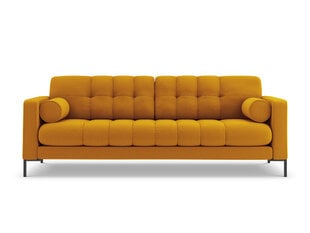 Sofa Cosmopolitan Design Bali 4S, geltona/juoda kaina ir informacija | Sofos | pigu.lt