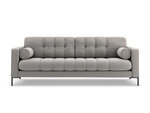 Sofa Cosmopolitan Design Bali 4S, šviesiai pilka/juoda