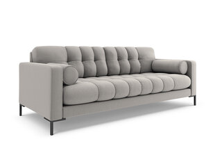 Sofa Cosmopolitan Design Bali 4S, šviesiai pilka/juoda kaina ir informacija | Sofos | pigu.lt