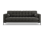 Sofa Cosmopolitan Design Bali 4S, tamsiai pilka/juoda