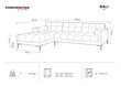 Penkiavietė kampinė sofa Cosmopolitan design Bali, mėlyna цена и информация | Sofos | pigu.lt