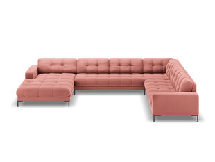 Мягкий уголок Cosmopolitan Design Bali 7S-VUR, розовый/черный цена и информация | Угловые диваны | pigu.lt