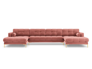 Мягкий уголок Cosmopolitan Design Bali 7S-V, розовый/золотистый цвет цена и информация | Угловые диваны | pigu.lt