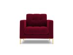 Fotelis Cosmopolitan Design Bali 1S-V, raudonas/auksinės spalvos