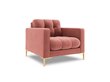 Fotelis Cosmopolitan Design Bali 1S-V, rožinis/auksinės spalvos цена и информация | Svetainės foteliai | pigu.lt