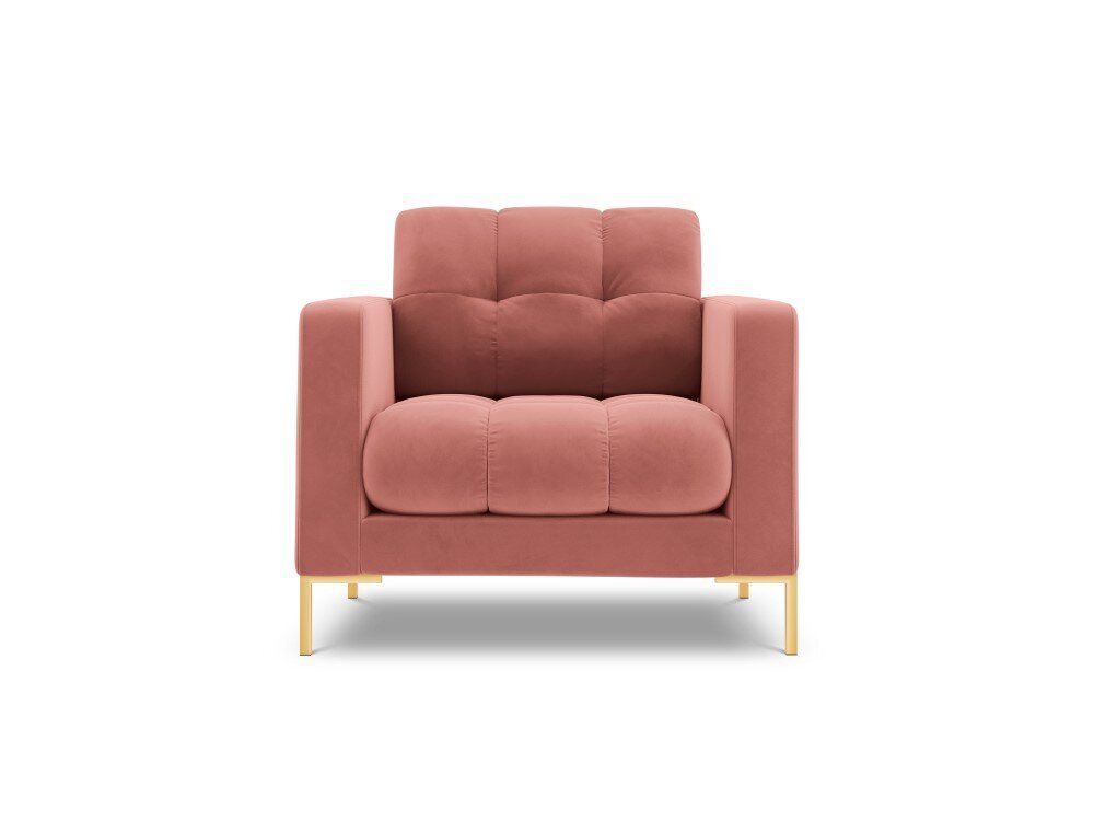 Fotelis Cosmopolitan Design Bali 1S-V, rožinis/auksinės spalvos kaina ir informacija | Svetainės foteliai | pigu.lt