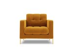 Кресло Cosmopolitan Design Bali 1S-V, желтый / золотистый цвет