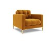 Fotelis Cosmopolitan Design Bali 1S-V, geltonas/auksinės spalvos цена и информация | Svetainės foteliai | pigu.lt