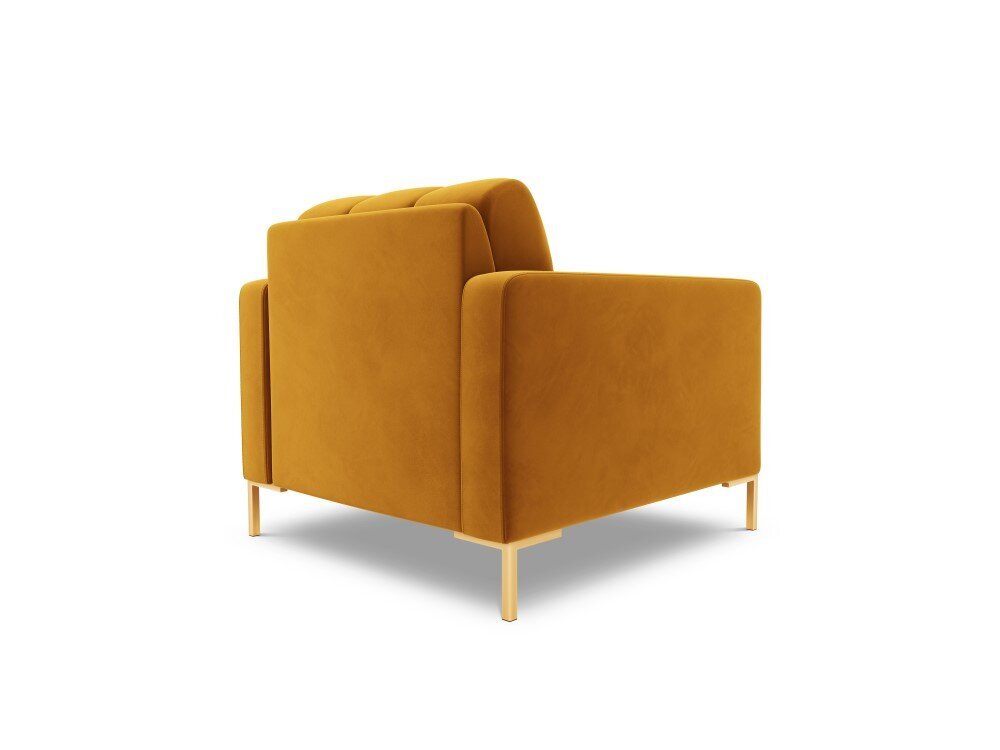 Fotelis Cosmopolitan Design Bali 1S-V, geltonas/auksinės spalvos kaina ir informacija | Svetainės foteliai | pigu.lt