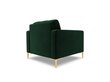 Fotelis Cosmopolitan Design Bali 1S-V, žalias/auksinės spalvos цена и информация | Svetainės foteliai | pigu.lt