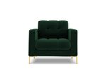 Кресло Cosmopolitan Design Bali 1S-V, зеленый / золотистый цвет