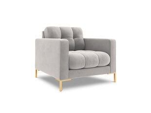 Fotelis Cosmopolitan Design Bali 1S-V, šviesiai pilkas/auksinės spalvos kaina ir informacija | Svetainės foteliai | pigu.lt
