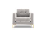 Кресло Cosmopolitan Design Bali 1S-V, светло-серый/ золотистый