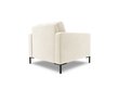 Fotelis Cosmopolitan Design Bali 1S-V, šviesios smėlio spalvos/juodas цена и информация | Svetainės foteliai | pigu.lt