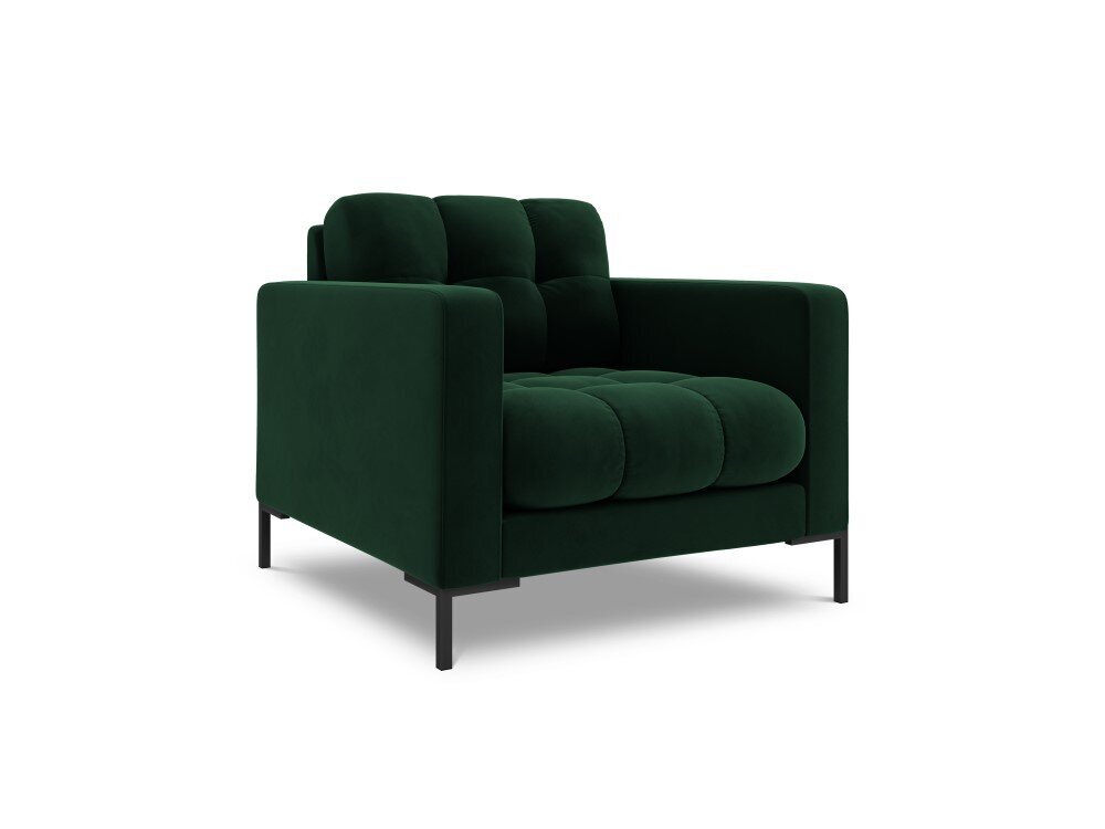 Fotelis Cosmopolitan Design Bali 1S-V, žalias/juodas kaina ir informacija | Svetainės foteliai | pigu.lt