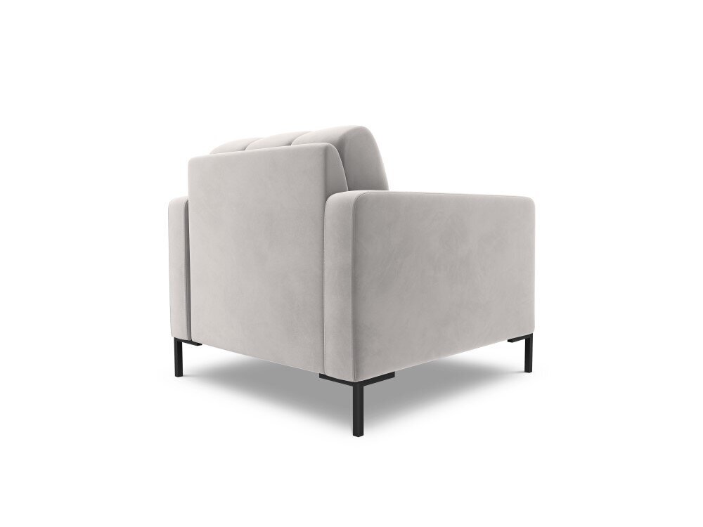 Fotelis Cosmopolitan Design Bali 1S-V, šviesiai pilkas/juodas kaina ir informacija | Svetainės foteliai | pigu.lt