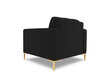 Fotelis Bali, 87x92x75 cm, juodas/aukso kaina ir informacija | Svetainės foteliai | pigu.lt