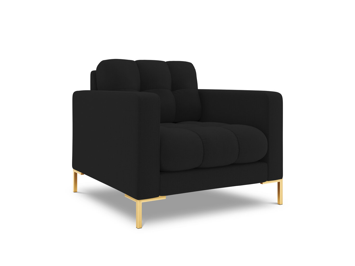Fotelis Bali, 87x92x75 cm, juodas/aukso kaina ir informacija | Svetainės foteliai | pigu.lt