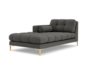 Шезлонг левый Bali, 185x102x75 см, темно-серый/золотой цвет цена и информация | Кресла в гостиную | pigu.lt