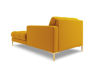 Dešininis šezlongas Bali, 185x102x75 cm, geltonas/aukso kaina ir informacija | Svetainės foteliai | pigu.lt