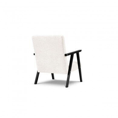 Fotelis Browne, 79x59x78 cm, baltas kaina ir informacija | Svetainės foteliai | pigu.lt