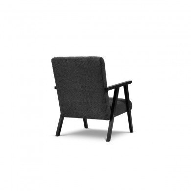 Fotelis Browne, 79x59x78 cm, juodas kaina ir informacija | Svetainės foteliai | pigu.lt