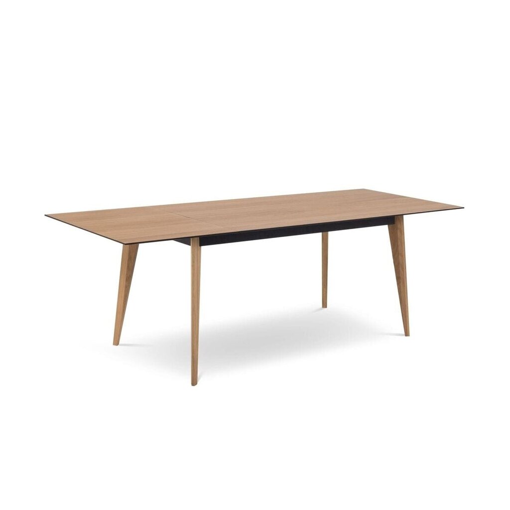 Išskleidžiamas valgomojo stalas Colette, 160/220x90x74 cm, rudas kaina ir informacija | Virtuvės ir valgomojo stalai, staliukai | pigu.lt
