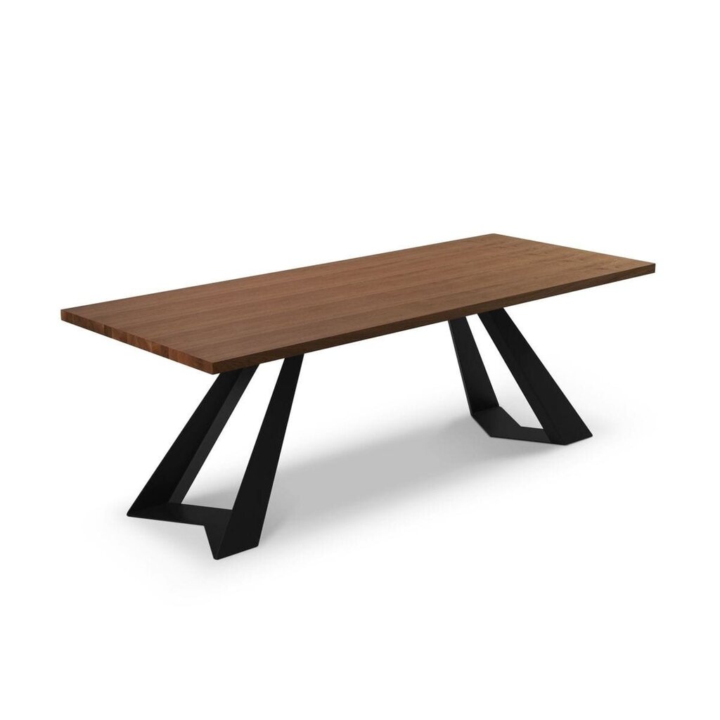 Valgomojo stalas Colin, 180x100x75 cm, tamsiai rudas kaina ir informacija | Virtuvės ir valgomojo stalai, staliukai | pigu.lt