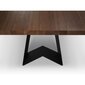 Valgomojo stalas Colin, 180x100x75 cm, tamsiai rudas kaina ir informacija | Virtuvės ir valgomojo stalai, staliukai | pigu.lt