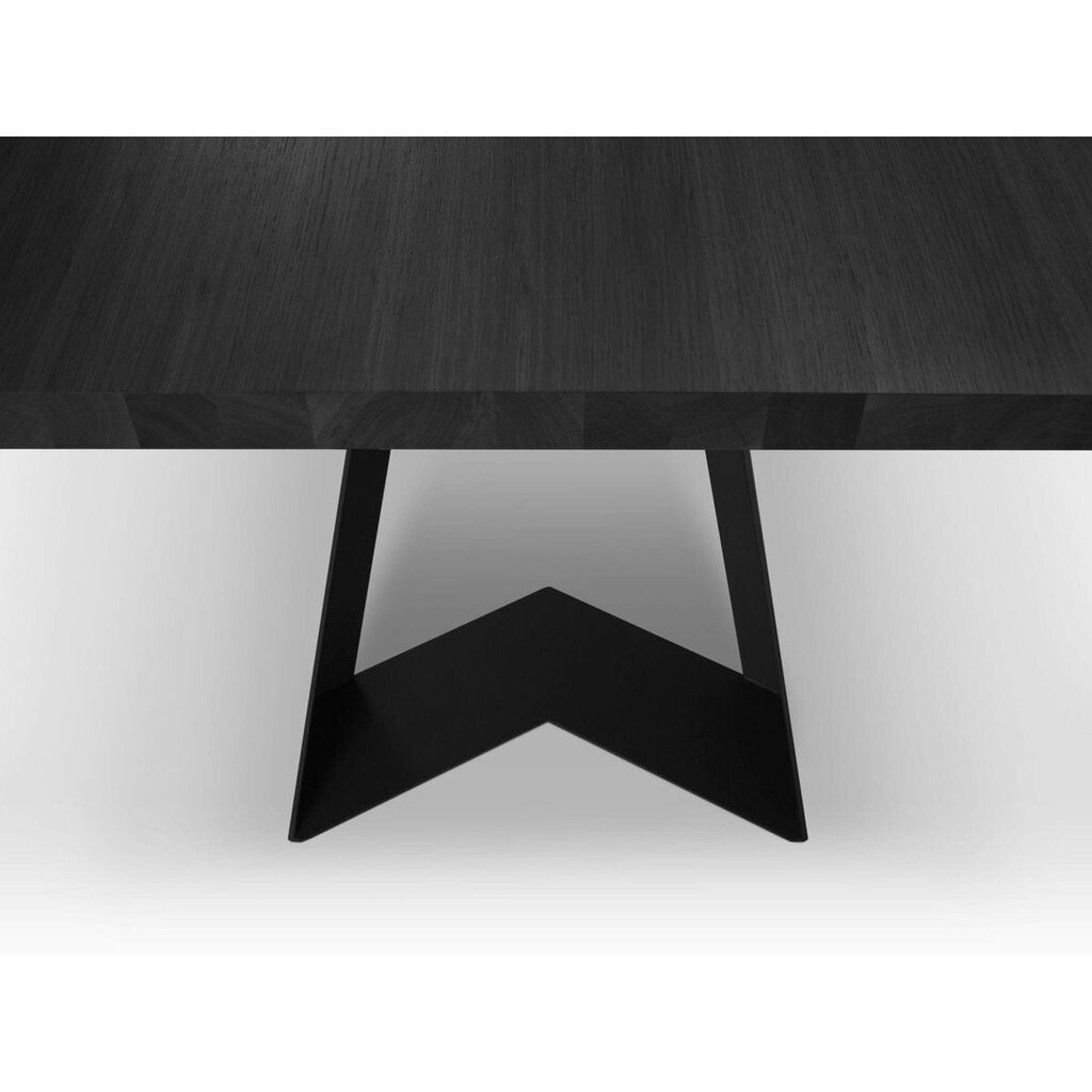 Valgomojo stalas Colin, 180x100x75 cm, juodas kaina ir informacija | Virtuvės ir valgomojo stalai, staliukai | pigu.lt