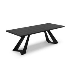 Обеденный стол Colin, 180x100x75 см, черный цена и информация | Кухонные и обеденные столы | pigu.lt
