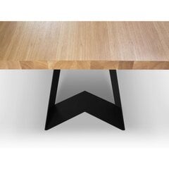 Valgomojo stalas Colin, 220x100x75 cm, šviesiai rudas kaina ir informacija | Virtuvės ir valgomojo stalai, staliukai | pigu.lt