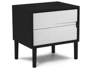 Naktinis staliukas Eri, 45x35x51.5 cm, juodas kaina ir informacija | Spintelės prie lovos | pigu.lt