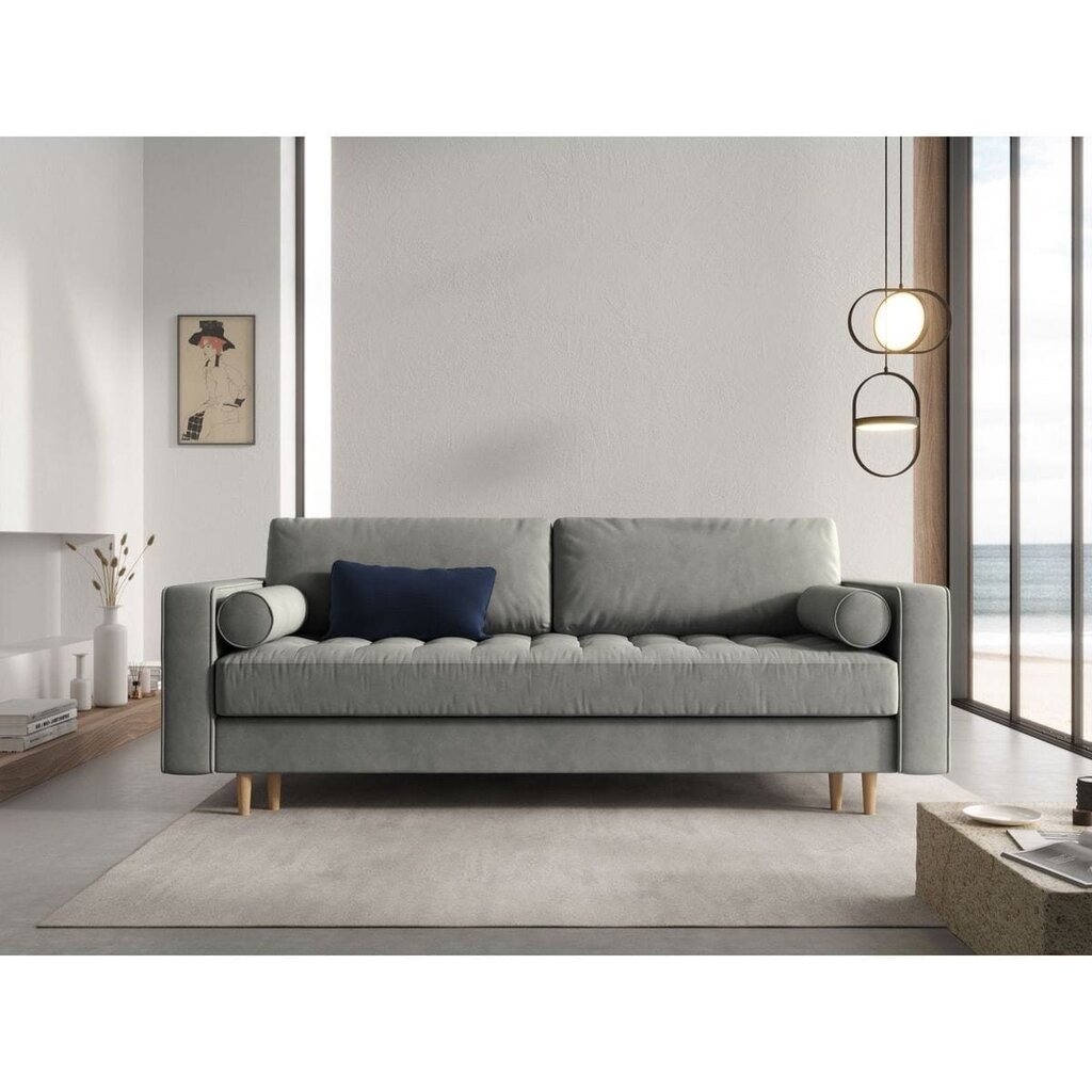 Sofa Gobi, 225x100x96 cm, pilka kaina ir informacija | Sofos | pigu.lt