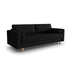 Sofa Gobi, 225x100x96 cm, juoda kaina ir informacija | Sofos | pigu.lt