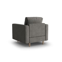 Fotelis Gobi, 80x90x90 cm, tamsiai pilkas kaina ir informacija | Svetainės foteliai | pigu.lt
