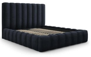 Кровать с ящиком для постельного белья Kelp, 230x165x125 см, темно-синий цвет цена и информация | Кровати | pigu.lt