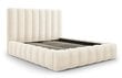 Lova su patalynės dėže Kelp, 230x205x125 cm, smėlio kaina ir informacija | Lovos | pigu.lt