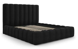Кровать с ящиком для постельного белья Kelp, 230x225x125 см, черный цвет цена и информация | Кровати | pigu.lt