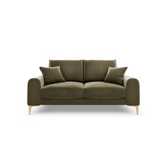 Dvivietė sofa Velvet Larnite, 172x102x90 cm, žalia kaina ir informacija | Sofos | pigu.lt