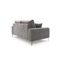 Dvivietė sofa Velvet Larnite, 172x102x90 cm, šviesiai pilkos spalvos цена и информация | Sofos | pigu.lt