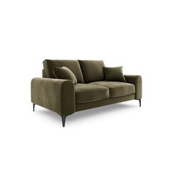 Dvivietė sofa Velvet Larnite, 172x102x90 cm, žalios spalvos kaina ir informacija | Sofos | pigu.lt