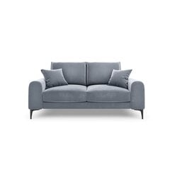 Dvivietė sofa Velvet Larnite, 172x102x90 cm, šviesiai mėlynos spalvos kaina ir informacija | Sofos | pigu.lt