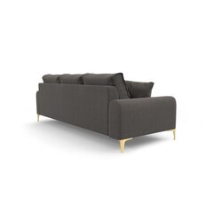 Trivietė sofa Larnite, 222x102x90 cm, tamsiai pilka kaina ir informacija | Sofos | pigu.lt
