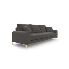 Trivietė sofa Larnite, 222x102x90 cm, tamsiai pilka kaina ir informacija | Sofos | pigu.lt