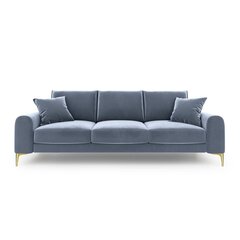 Keturvietė sofa Velvet Larnite, 237x102x90 cm, šviesiai mėlyna kaina ir informacija | Sofos | pigu.lt
