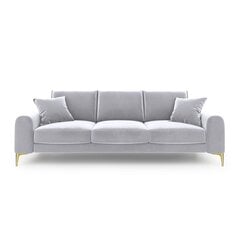 Keturvietė sofa Velvet Larnite, 237x102x90 cm, pilka kaina ir informacija | Sofos | pigu.lt