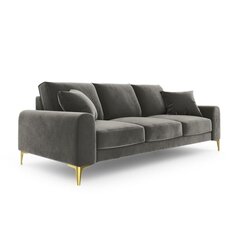 Keturvietė sofa Velvet Larnite, 237x102x90 cm, šviesiai pilka kaina ir informacija | Sofos | pigu.lt